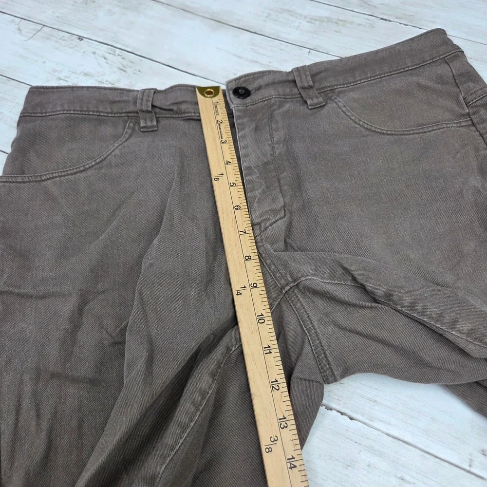 Fox Racing Dagger Slim Fit Cut Off Shorts Mens 33 Brown Cotton Stretch 23078